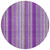 8' Purple Round Striped Washable Indoor Outdoor Area Rug 8' Purple Round Striped Washable Indoor Outdoor Area Rug