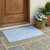 3' X 5' Blue and Ivory Geometric Washable Non Skid Indoor Outdoor Area Rug 3' X 5' Blue and Ivory Geometric Washable Non Skid Indoor Outdoor Area Rug