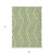 9' X 12' Lime Green and White Geometric Washable Non Skid Indoor Outdoor Area Rug