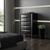 59" Black Solid Wood Mirrored Five Drawer Dresser 59" Black Solid Wood Mirrored Five Drawer Dresser