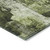 10' X 14' Green Floral Washable Non Skid Indoor Outdoor Area Rug