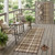 8' Runner Chocolate and Ivory Plaid Washable Non Skid Indoor Outdoor Runner Rug 8' Runner Chocolate and Ivory Plaid Washable Non Skid Indoor Outdoor Runner Rug