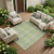 8' X 10' Green and Gray Plaid Washable Non Skid Indoor Outdoor Area Rug 8' X 10' Green and Gray Plaid Washable Non Skid Indoor Outdoor Area Rug