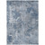 9' X 12' Blue Abstract Washable Non Skid Indoor Outdoor Area Rug