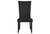Set of Two Black Upholstered Velvet Dining Side Chairs Set of Two Black Upholstered Velvet Dining Side Chairs