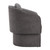 28" Gray Upholstered Club Chair And Toss Pillow 28" Gray Upholstered Club Chair And Toss Pillow
