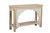 56" Natural Solid Wood Distressed Console Table With Shelf 56" Natural Solid Wood Distressed Console Table With Shelf