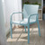 Set of Two Baby Blue Heavy Duty Plastic Outdoor Stacking Dining Chairs Set of Two Baby Blue Heavy Duty Plastic Outdoor Stacking Dining Chairs