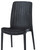 Set of Four Black Heavy Duty Plastic Outdoor Stacking Dining Chairs Set of Four Black Heavy Duty Plastic Outdoor Stacking Dining Chairs
