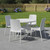 Set of Four White Heavy Duty Plastic Outdoor Stacking Dining Chairs Set of Four White Heavy Duty Plastic Outdoor Stacking Dining Chairs