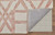 2' X 3' Ivory Pink and Tan Wool Geometric Hand Tufted Area Rug