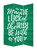 72" Green and White CanvasFolding Three Panel Screen Room Divider 72" Green and White CanvasFolding Three Panel Screen Room Divider