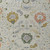 2' X 3' Gray Ivory and Gold Wool Floral Hand Knotted Area Rug With Fringe