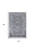 2' X 3' Gray and Silver Oriental Power Loom Worn Faded Area Rug