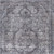 8' X 10' Gray and Silver Oriental Power Loom Worn Faded Area Rug