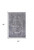 2' X 3' Gray and Silver Oriental Power Loom Worn Faded Area Rug