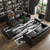 8' X 10' Black and Gray Abstract Hand Woven Area Rug 8' X 10' Black and Gray Abstract Hand Woven Area Rug