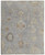 6' X 9' Gray and Blue Wool Floral Hand Knotted Area Rug