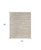 2' X 3' Ivory Abstract Hand Woven Worn Faded Area Rug