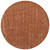 8' Orange Wool Hand Woven Round Rug