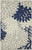 3' X 4' Ivory And Blue Indoor Outdoor Area Rug 3' X 4' Ivory And Blue Indoor Outdoor Area Rug
