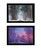Set Of Two Winter Wonderland Black Framed Wall Art