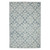 8' X 10' Sky Blue And Ivory Wool Oriental Hand Hooked Area Rug 8' X 10' Sky Blue And Ivory Wool Oriental Hand Hooked Area Rug