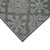 8' X 10' Graphite And Gray Wool Oriental Hand Hooked Area Rug