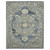 8' X 10' Denim Blue And Ivory Wool Oriental Hand Tufted Area Rug