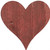 24" Red Reclaimed Wood Heart Wall Decor 24" Red Reclaimed Wood Heart Wall Decor