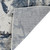 3' X 9' Ivory Teal And Black Abstract Runner Rug