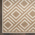 6' Brown Geometric Runner Rug