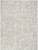 5' X 7' Ivory Abstract Shag Power Loom Area Rug