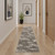 10' Gray Abstract Power Loom Runner Rug 10' Gray Abstract Power Loom Runner Rug