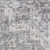 4' Gray Floral Power Loom Worn Faded Round Rug 4' Gray Floral Power Loom Worn Faded Round Rug