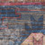 4' Red Geometric Power Loom Worn Faded Round Rug 4' Red Geometric Power Loom Worn Faded Round Rug