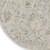 4' Black Mint Green And Ivory Floral Distressed Round Rug