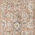 2' X 4' Rust Green And Black Floral Distressed Area Rug