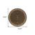 6' Brown And Ivory Oriental Round Rug 6' Brown And Ivory Oriental Round Rug