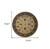 6' Ivory and Blue Oriental Round Rug 6' Ivory and Blue Oriental Round Rug