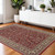 4' X 6' Ivory and Red Oriental Area Rug 4' X 6' Ivory and Red Oriental Area Rug