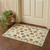 2' X 3' Ivory Blue And Yellow Oriental Area Rug With Fringe 2' X 3' Ivory Blue And Yellow Oriental Area Rug With Fringe