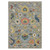 2' X 3' Gray Blue And Yellow Oriental Area Rug With Fringe 2' X 3' Gray Blue And Yellow Oriental Area Rug With Fringe