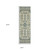 8' Ivory And Blue Oriental Runner Rug With Fringe 8' Ivory And Blue Oriental Runner Rug With Fringe