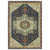 3' X 5' Blue Ivory And Gray Oriental Area Rug With Fringe 3' X 5' Blue Ivory And Gray Oriental Area Rug With Fringe