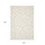 3' X 5' Ivory And Taupe Geometric Area Rug 3' X 5' Ivory And Taupe Geometric Area Rug