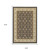 4' X 6' Ivory Oriental Area Rug With Fringe