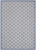 8' X 11' Blue And Gray Indoor Outdoor Area Rug