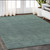 5' X 8' Light Blue Wool Hand Tufted Area Rug