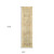 10' Gray And Beige Wool Oriental Hand Knotted Runner Rug
